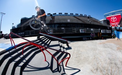 BMXer Dennis Enarson doing a