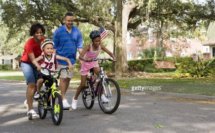 Ride bicycles on the road