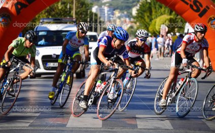 Road bicycle racing in Alanya