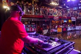 DJ Mattik in the 2014 Voodoo Jam BMX Flatland Contest