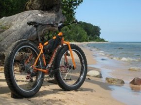 Fat bicycle on Beach