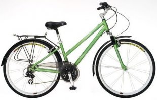 ladies sloped club crossbreed bicycle