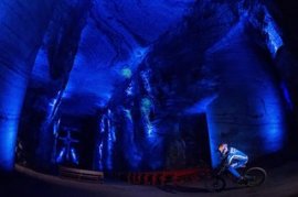 Marcelo Gutiérrez executes on Ride in to the planet in Zipaquira, Colombia on October 13, 2014