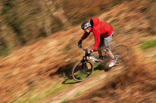 Mountain biking cycling photography guidelines: shutter speed 1/60