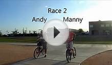 Bicycle Drag Race: Andy vs. Manny