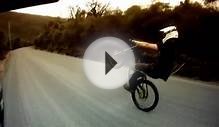 Downhill Mountain Bike Wheelie