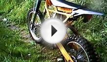 Extreme Downhill Kawasaki KX125 mountain bike with Rohloff