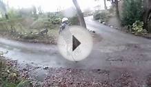 Go Pro Test Downhill mountain bike run in the Rain