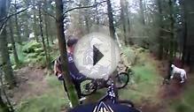Helmet Cam of Secret downhill bike track in SW Scotland