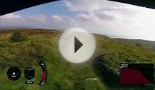 Helmet camera captures dramatic downhill bike race in