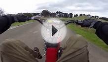 Honda Crf50 on a BMX track with some nice wheelie