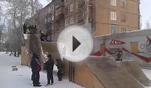 Russian Kids Use BMX Bike Park For Sliding Fun