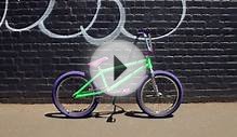 Strictly BMX Cult green purple Hawk custom bike
